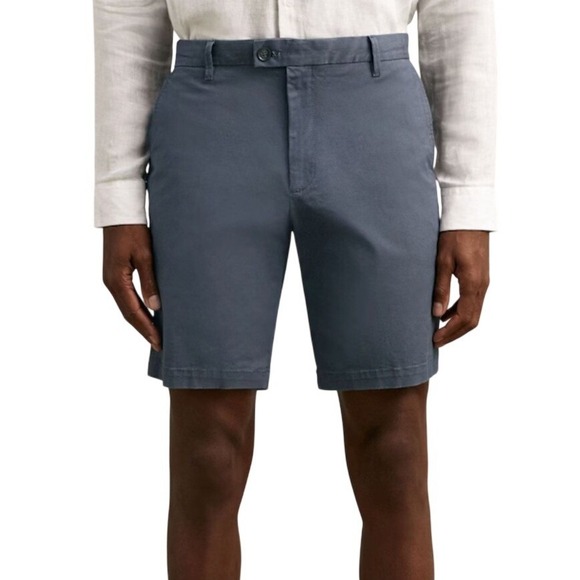 Reiss Other - REISS Wicket Cotton Chino Tailored Shorts Airforce Blue Mens Size 30
